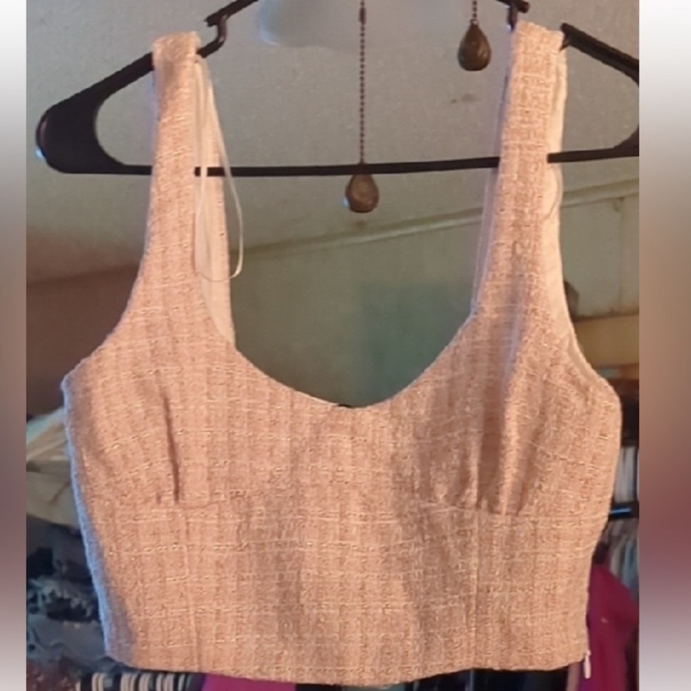 ✨ ZARA Textured Crop Top Bralette Tank | NWT | Size Small ✨